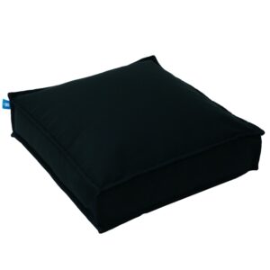 MR POUF ΜΑΞΙΛΑΡΙ ΔΑΠΕΔΟΥ ACRYLIC ΜΑΥΡΟ 60X60X15 100% POLYESTER – WATER REPELLENT