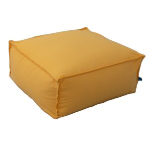MR POUF ΠΟΥΦ LOFT CUBA LONETA ΚΙΤΡΙΝΟ 70X70X30 30% COTTON – 70% POLYESTER