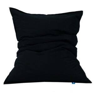 MR POUF ΜΑΞΙΛΑΡΙ ΔΑΠΕΔΟΥ LONETA ΜΑΥΡΟ 130×110 30% COTTON – 70% POLYESTER
